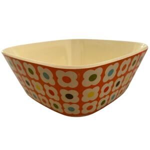 ORLA KIELY x Target Square Melamine Spot Flower Orange Serving Bowl